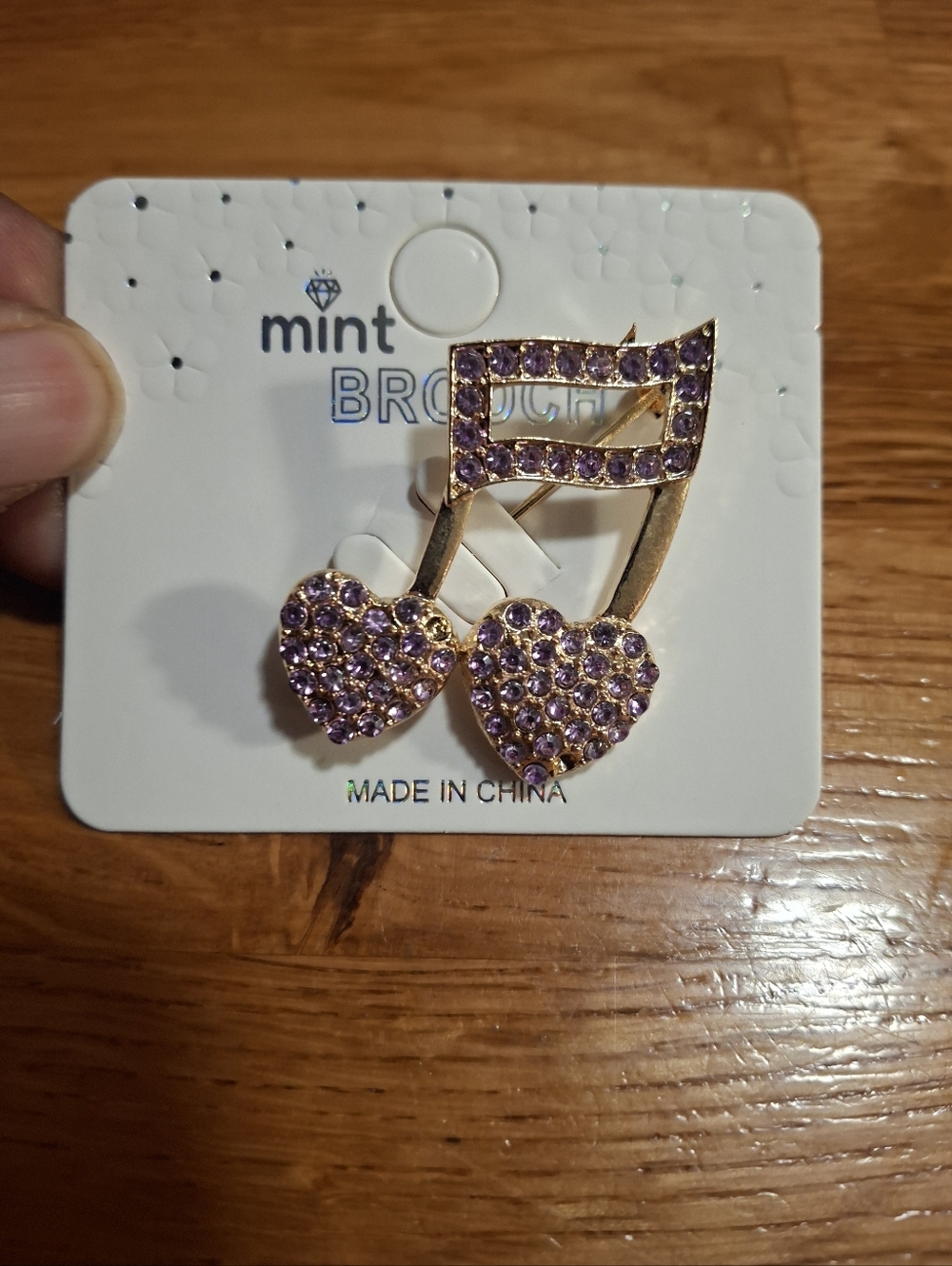 Music Heart Brooch NIP - Picture 3 of 10